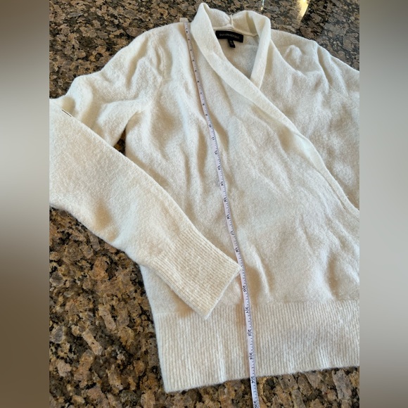 Banana Republic Wool Blend Aire Yarn Faux Wrap Sweater - Picture 4 of 6